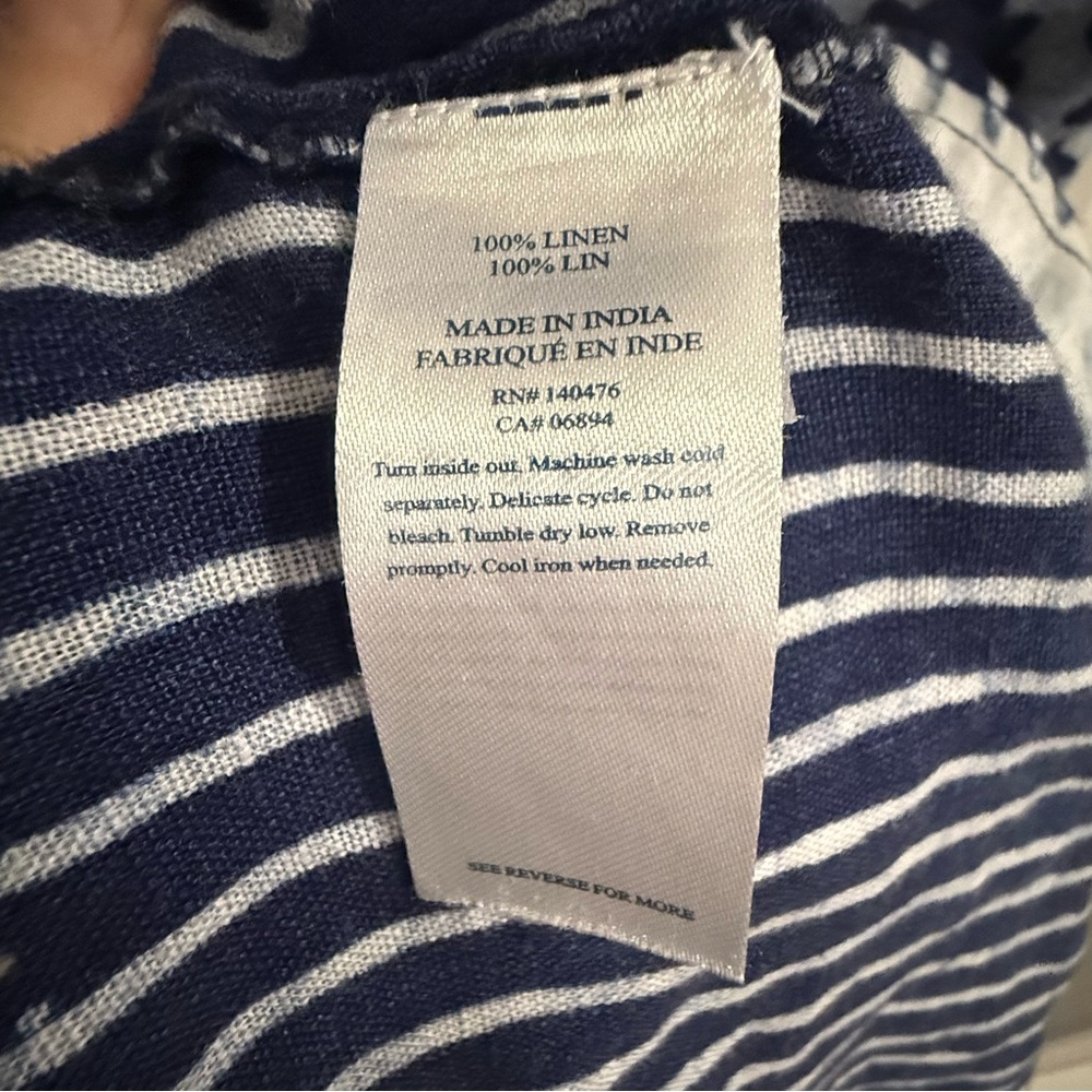 Faherty Margarita Linen Strapless Maxi Dress - Picture 10 of 11